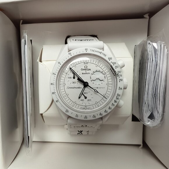 Swatch X Omega Bioceramic Mission To The Moonphase - Full Moon Watch - Picture 3 of 4